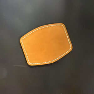 Custom Shape Leatherette Patch w/Stitched Border